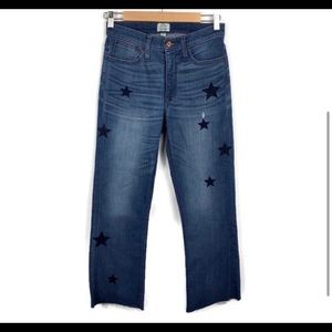JCrew Billie Denim Jeans with Stars
